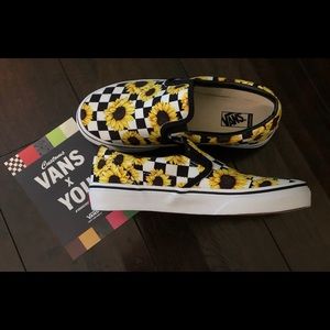 Vans Sunflower Custom Slip-ons
